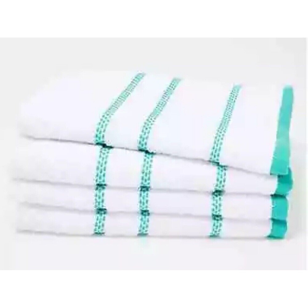 HOME REFLECTIONS EMBROIDERED HAND TOWEL 100% COTTON HAND TOWELS 4 PCS SET NEW